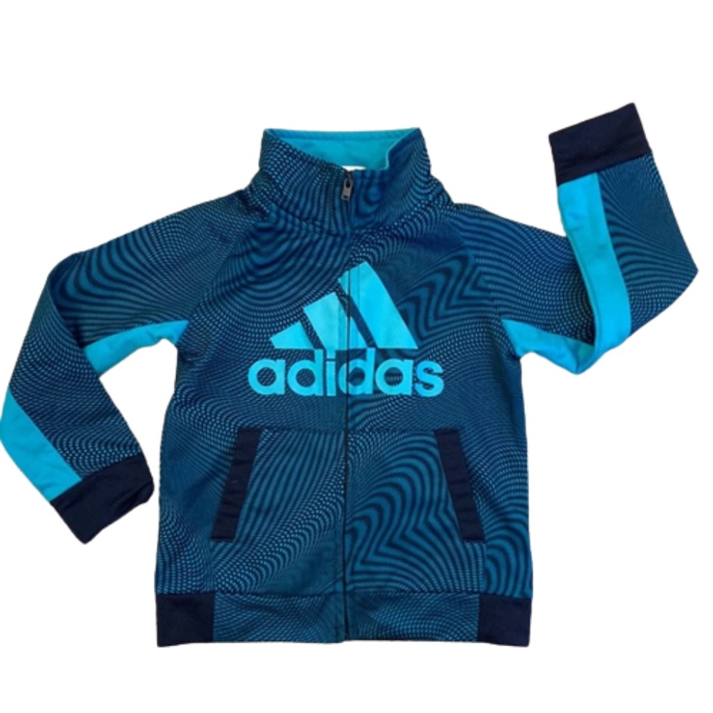 ADIDAS Turquoise zip up jacket long sleeve 3T